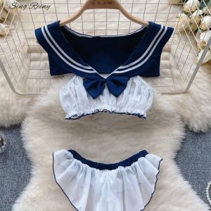 Cute Sailor Girl Cosplay Lingerie - Free Shipping