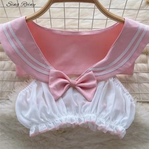 Cute Sailor Girl Cosplay Lingerie - Free Shipping