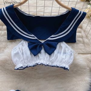 Cute Sailor Girl Cosplay Lingerie - Free Shipping