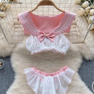 Cute Sailor Girl Cosplay Lingerie - Free Shipping