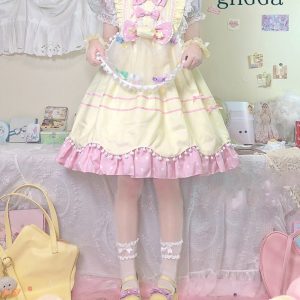 Cute Sleeveless Lolita Dress for Women in Kawaii Style