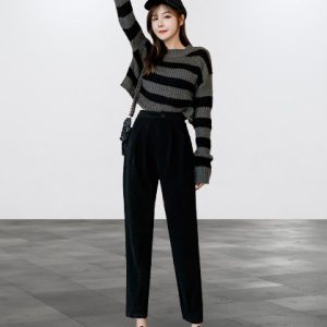 Dark Academia High Waist Harem Pants for Women