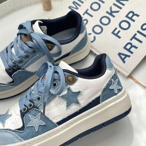 Denim Blue Sneakers for Y2K Fashion Lovers