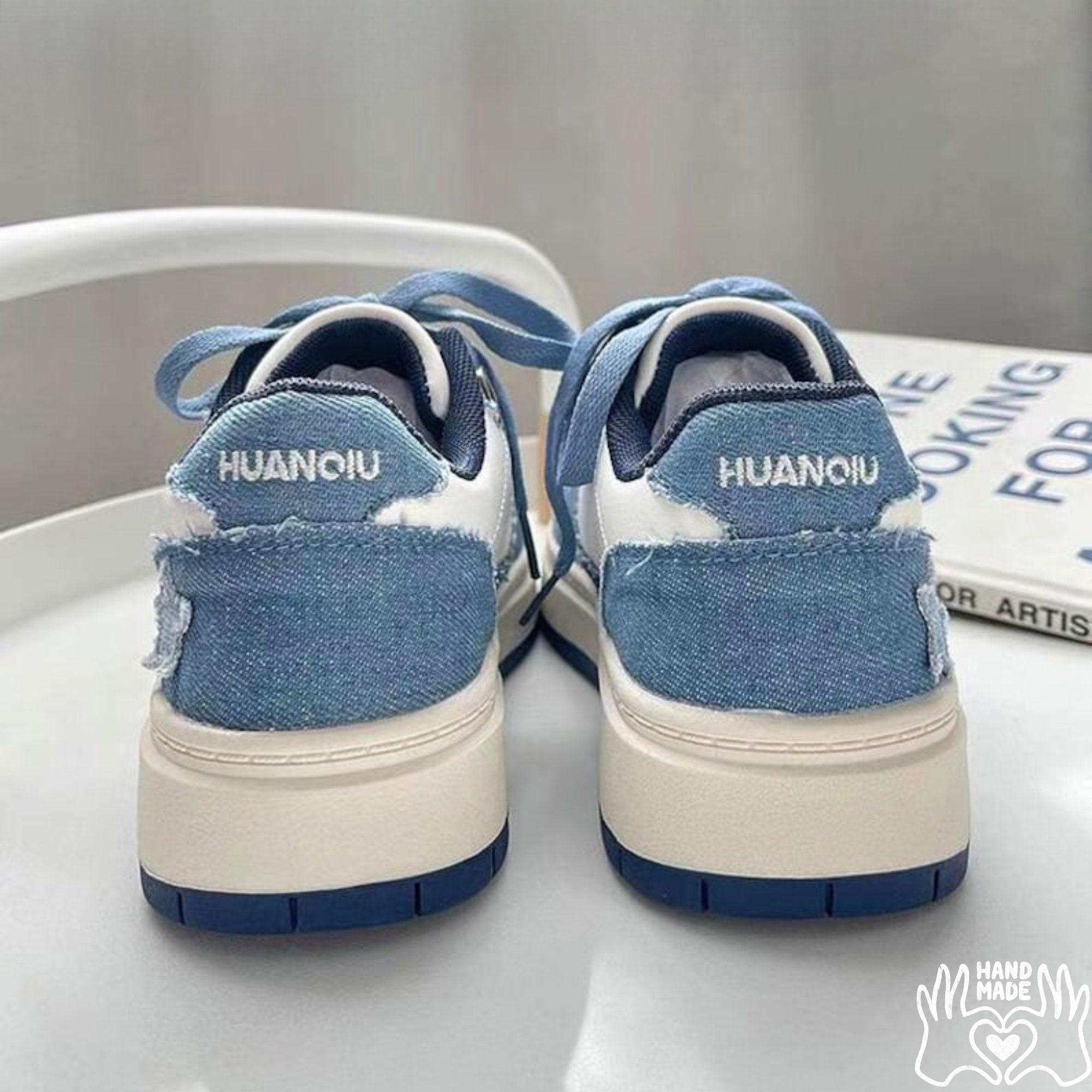 Denim Blue Y2K Sneakers for Women and Men