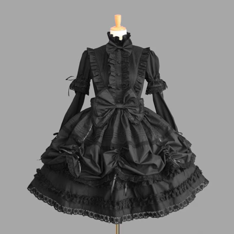 Elegant Gothic Style Black Lolita Dress: Exquisite and Timeless