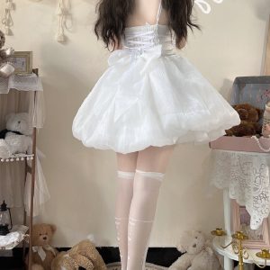 Elegant White Fairy Lolita Dress for Enchanting Cosplay