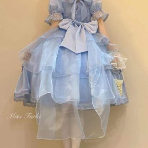 Elegant White Fairy Lolita Dress for Enchanting Cosplay