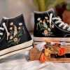 Embroidered Chuck Taylors 1970s - Y2K Clothing