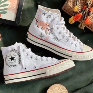 Embroidered Converse Chuck Taylor 1970s