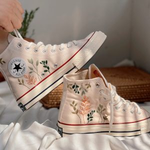 Embroidered Converse Chuck Taylors - Y2K Clothing Fashion