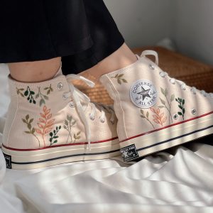 Embroidered Converse Chuck Taylors - Y2K Clothing Fashion