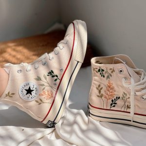 Embroidered Converse Chuck Taylors - Y2K Clothing Fashion