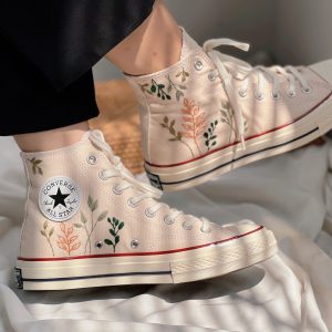 Embroidered Converse Chuck Taylors - Y2K Clothing Fashion