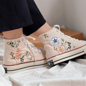 Embroidered Converse Chuck Taylors - Y2K Clothing Fashion