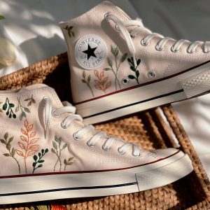 Embroidered Converse Chuck Taylors - Y2K Clothing Fashion