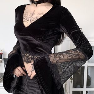 Enchanting Gothic Fairycore Top