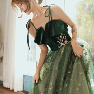 Fairy Green Gradient Prom Dress