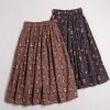 Floral Print Cotton A-Line Skirt - Y2K Fashion