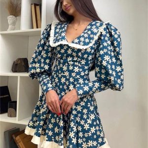 Floral Summer Dress for Y2K Fashion