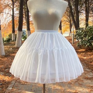 Fluffy Petticoat for White/Black Y2K Clothing