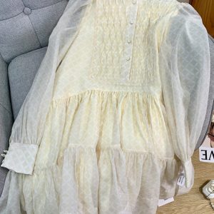 French Style A Line Bubble Princess Dress