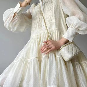 French Style A Line Bubble Princess Dress