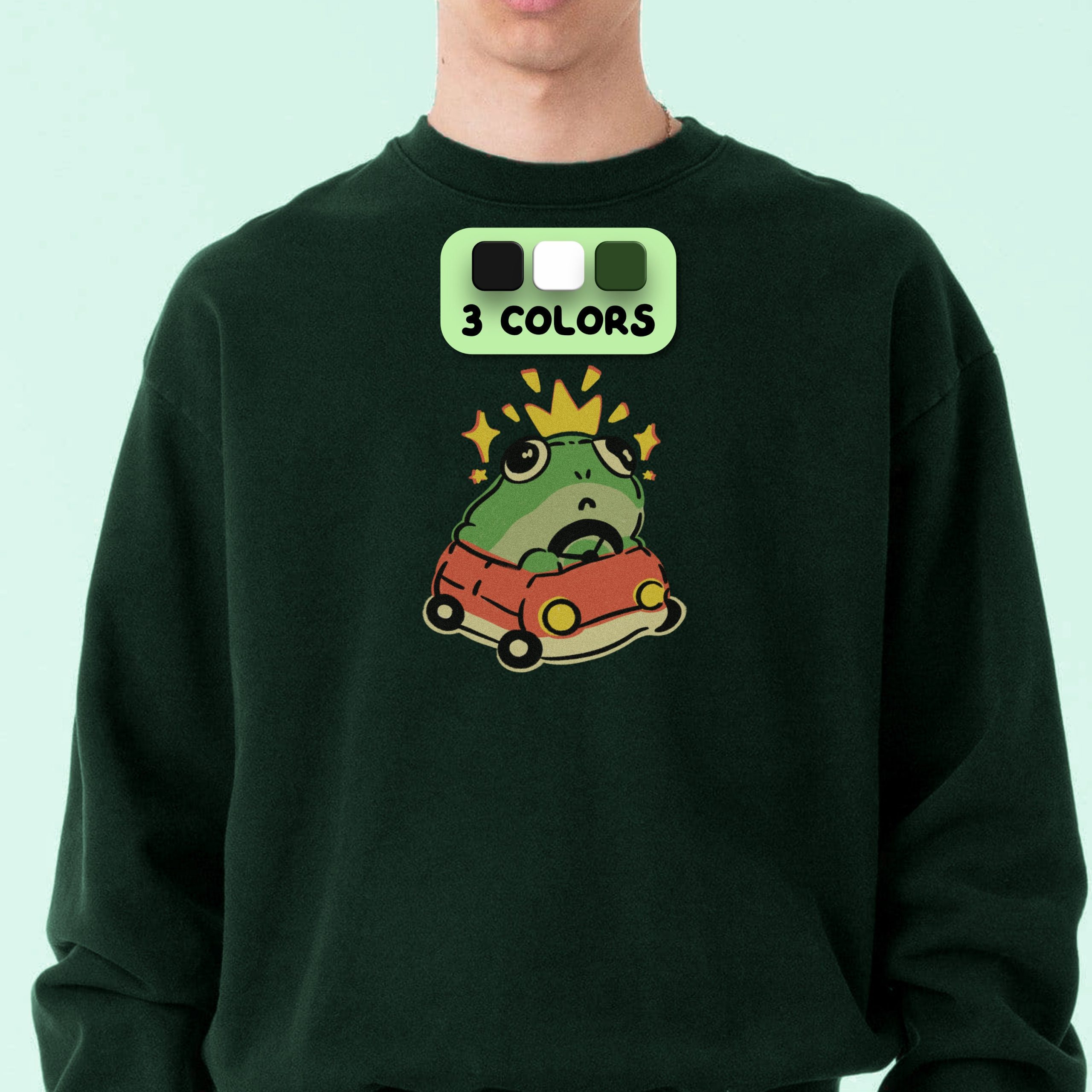 Frog Sweatshirt - Y2K Aesthetic Unisex Pullover