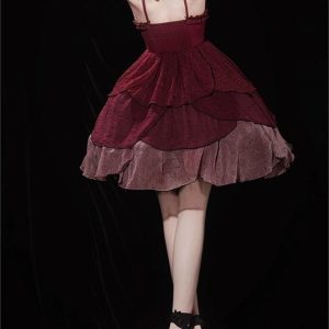 Gorgeous Red Lolita Fashion Dress for Summer