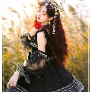 Gorgeous Starry Night Princess Court Style Lolita Dress