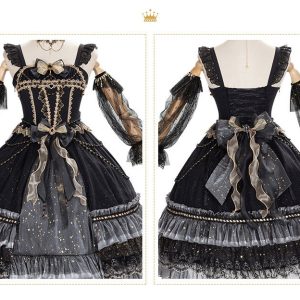 Gorgeous Starry Night Princess Court Style Lolita Dress