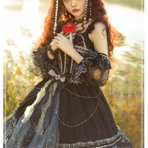 Gorgeous Starry Night Princess Court Style Lolita Dress