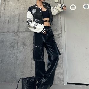 Gothic Cyber Y2K Cargo Pants - Techwear Fashion