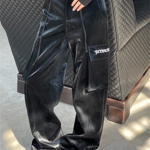 Gothic Cyber Y2K Cargo Pants - Techwear Fashion