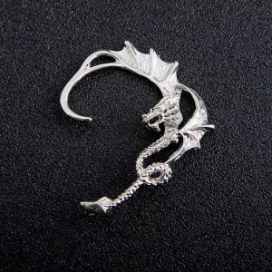 Gothic Demonic Dragon Ear Cuff - Y2K Clothing