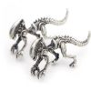 Gothic Dinosaur Stud Earrings | Wicca Goth Style