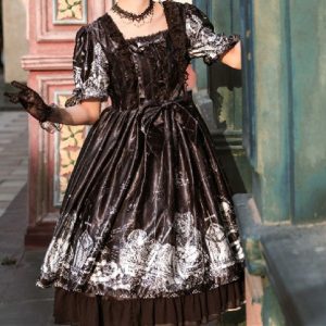 Gothic Lolita Dress - Black Summer Cosplay Fashion