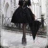 Gothic Lolita Dress - Black Summer Fashion Set