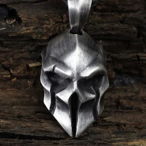 Gothic Punk Skull Skeleton Warrior Necklace