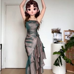 Handmade Greek Goddess Mermaid Prom Dress