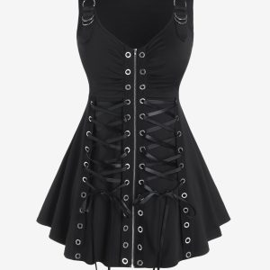 Handmade Women's Adjustable Goth Dress - Unique and Stylish