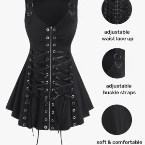 Handmade Women's Adjustable Goth Dress - Unique and Stylish