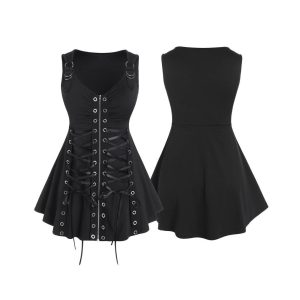 Handmade Women's Adjustable Goth Dress - Unique and Stylish