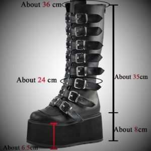 Handmade Women's Platform Wedges High Heels Boots