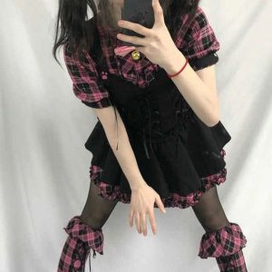 Harajuku Kawaii Y2K Style Mini Dress - Anime Clothing