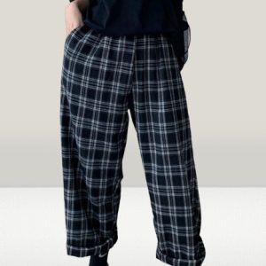 Harajuku Plaid Baggy Pants - Y2K Streetwear Fashion