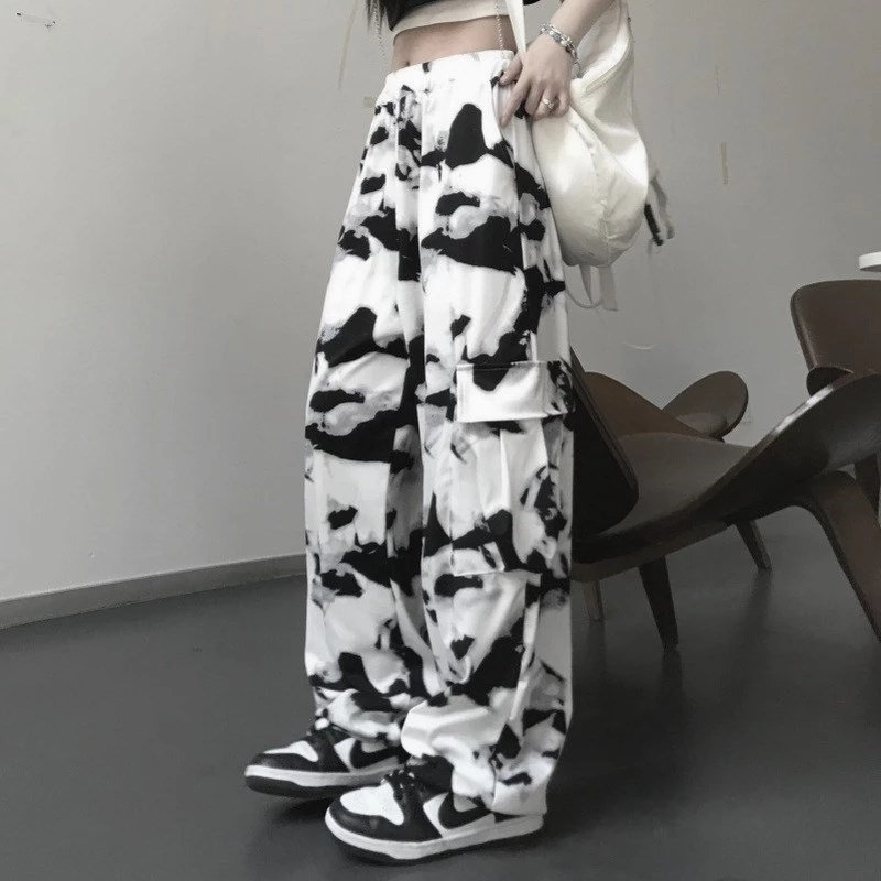 Harajuku Y2K Cargo Pants - Baggy Aesthetic Streetwear