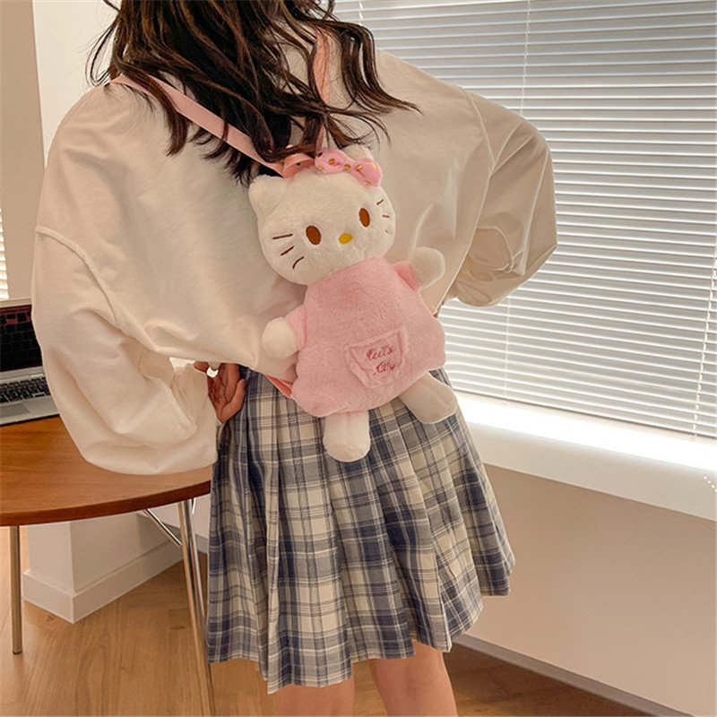 Hello Kitty Kawaii Backpack - Y2K Cute Schoolbag