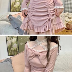 Japanese Off Shoulder Lace Lolita Dress