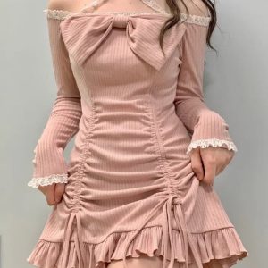 Japanese Off Shoulder Lace Lolita Dress