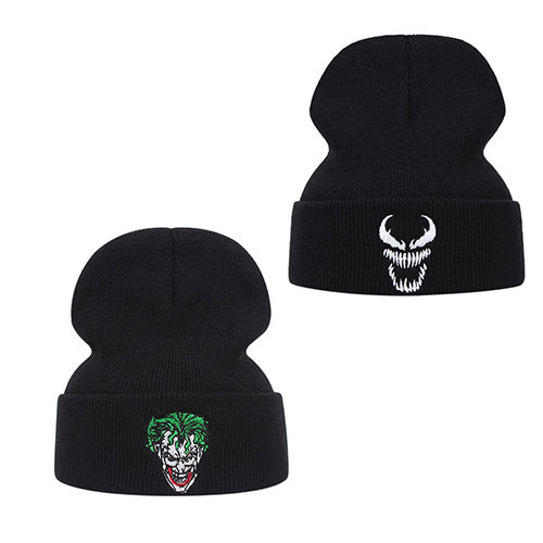 Joker Embroidered Beanie - Superhero Hat